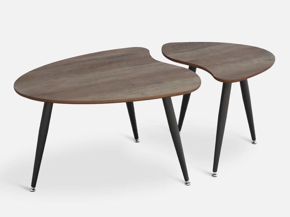 SKYLAR Nesting Coffee Table End Table 2PCS - Image 9