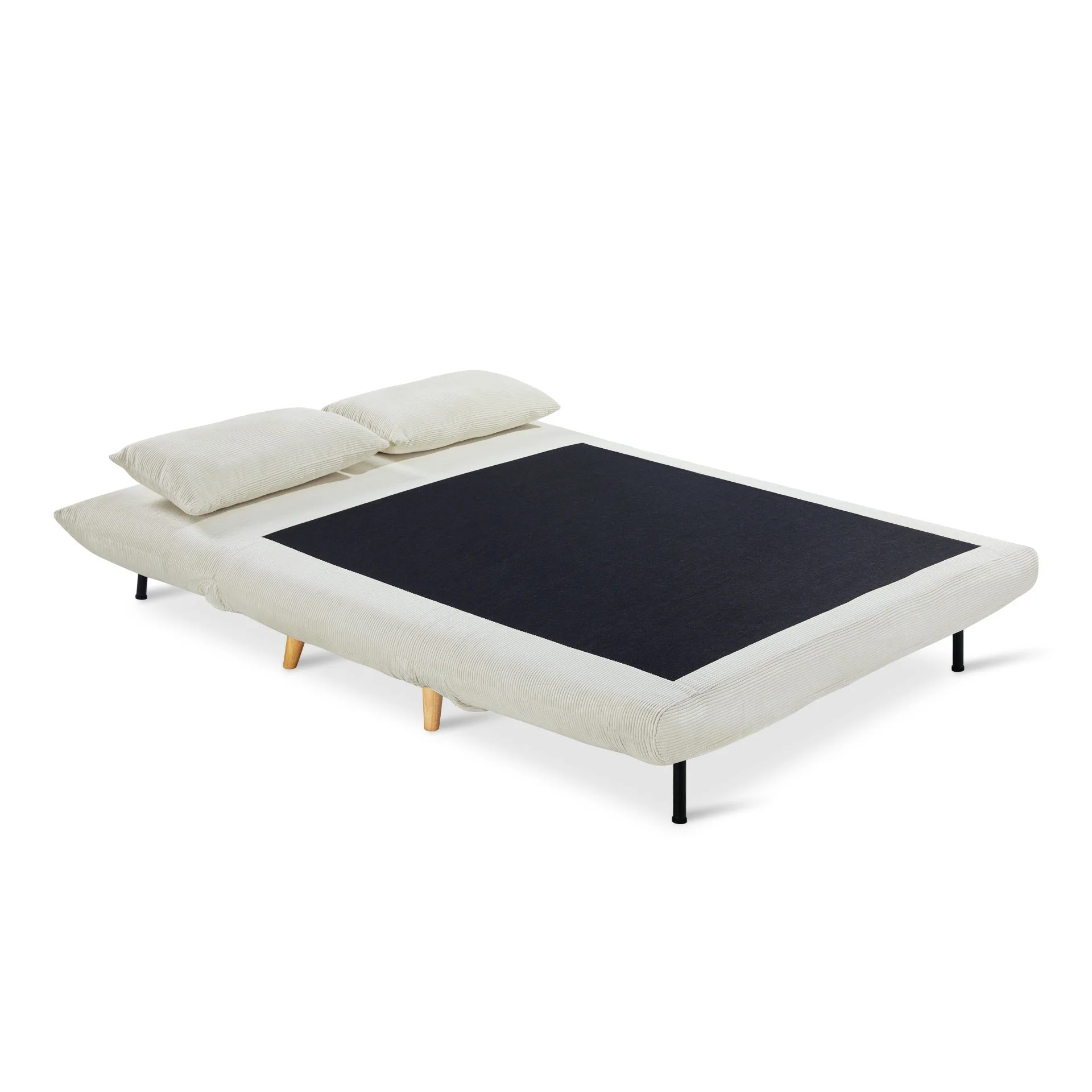 Hastings 2 Seater Fold-Out Sofa Bed - Beige - Image 11