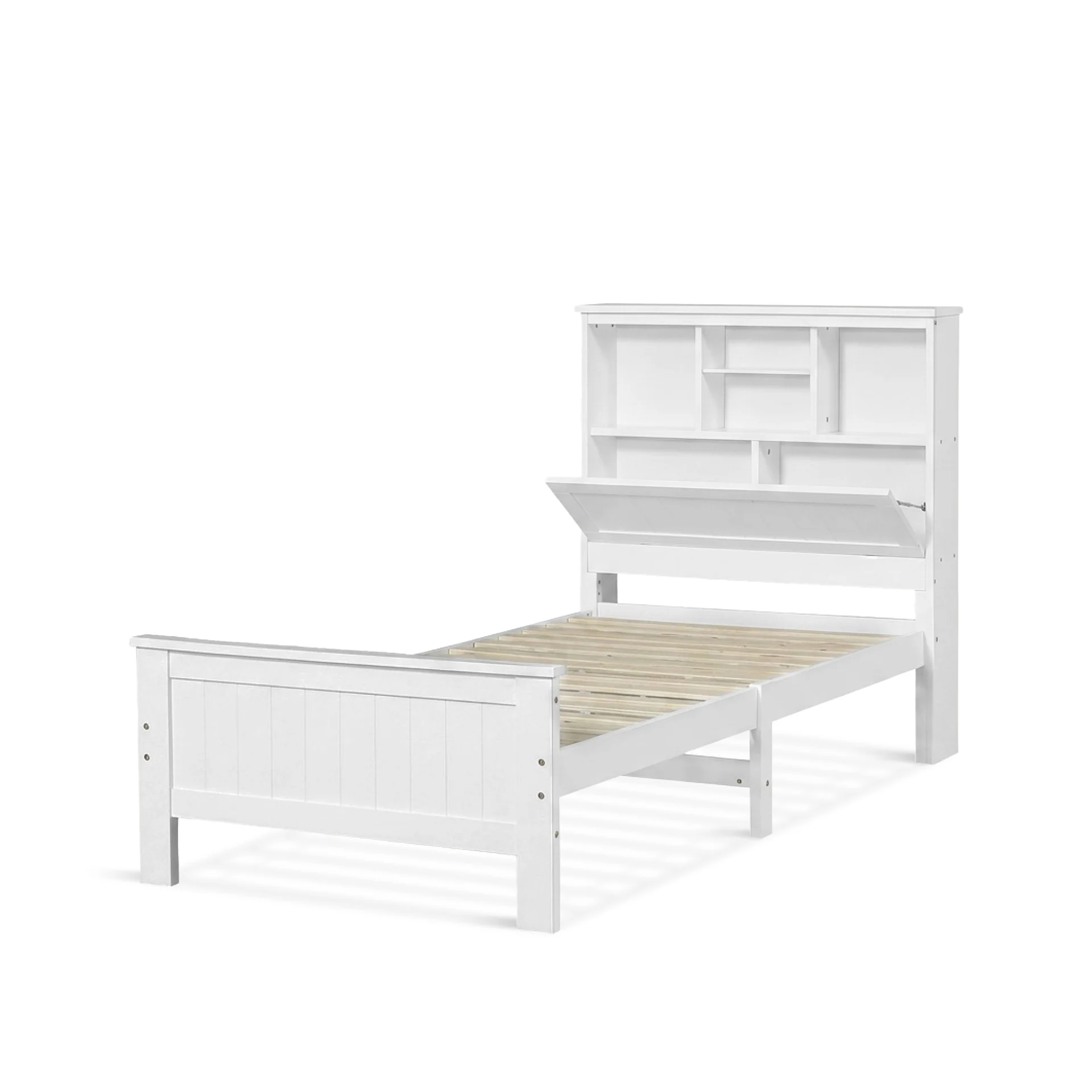 Sprout Single Wooden Bed Frame - White - Image 9