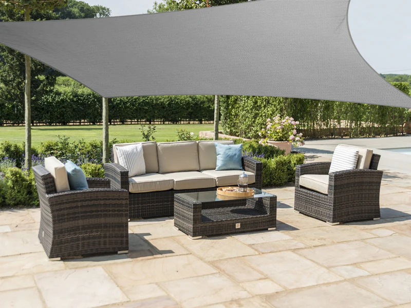 Square Shade Sail 5m x 5m - GREY