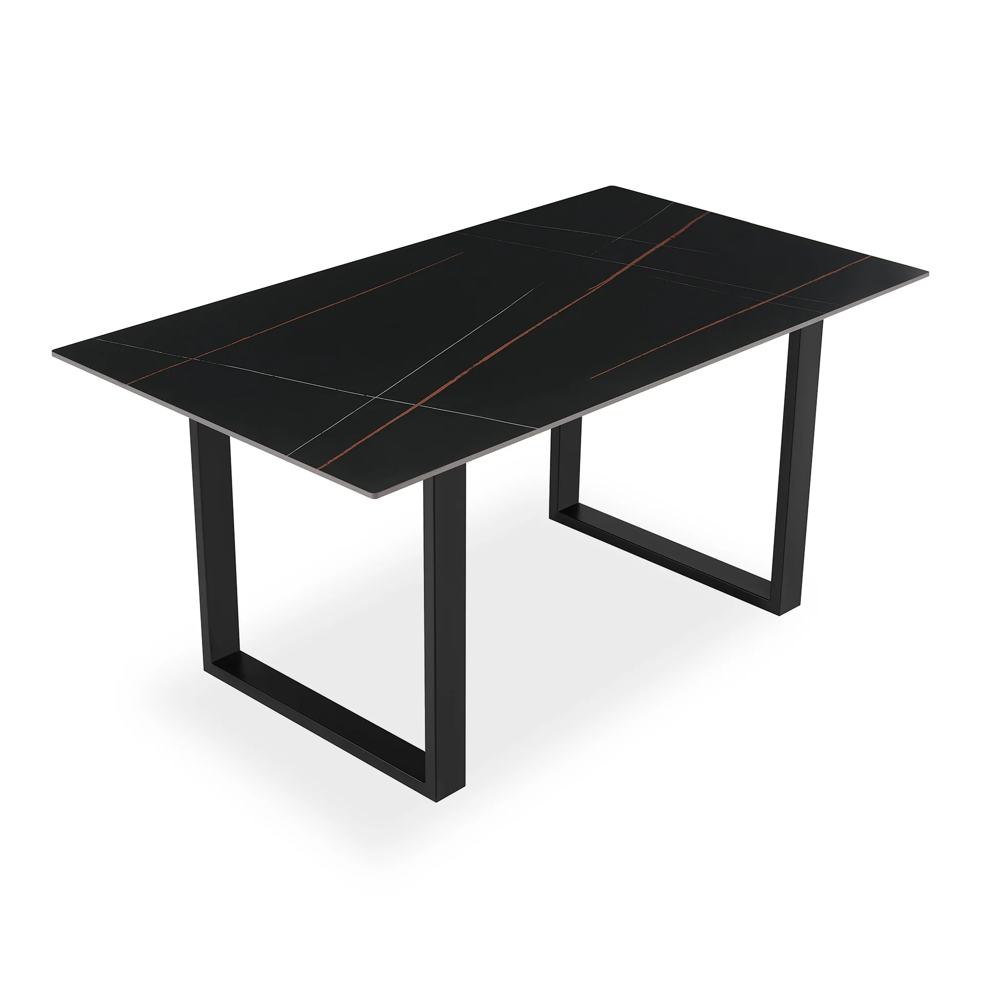 Ainsley Ceramic Dining Table 160 x 90cm - Golden Black - Image 9