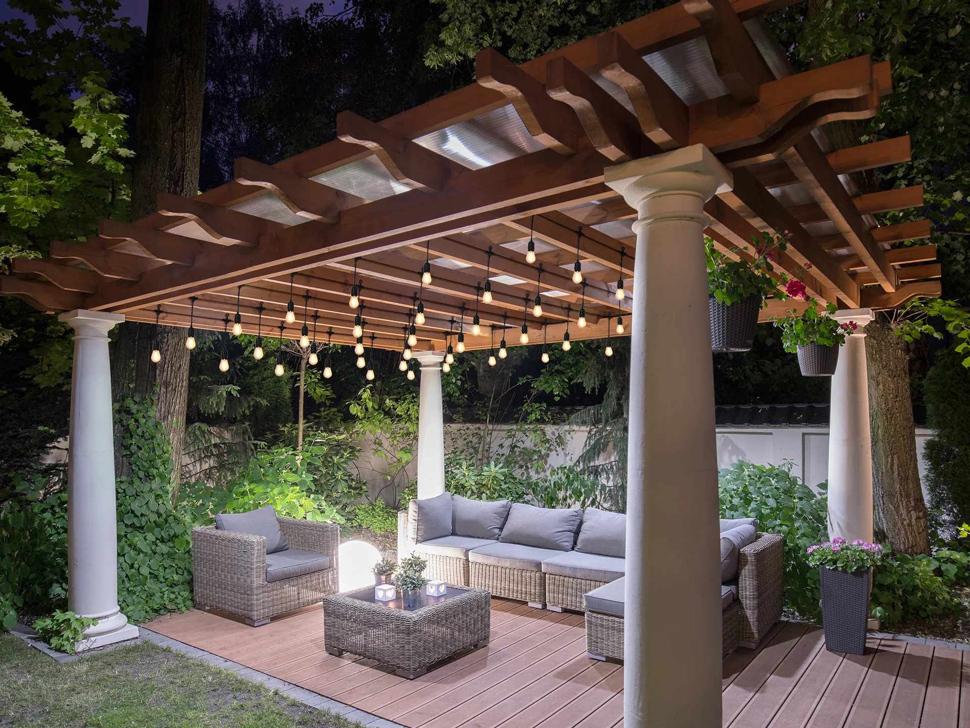 Straight Side 40 LED Festoon Lights String Lights 41M - Image 6