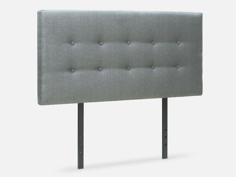 SUSAN DOUBLE Fabric Upholstered Headboard - GREY - Image 4