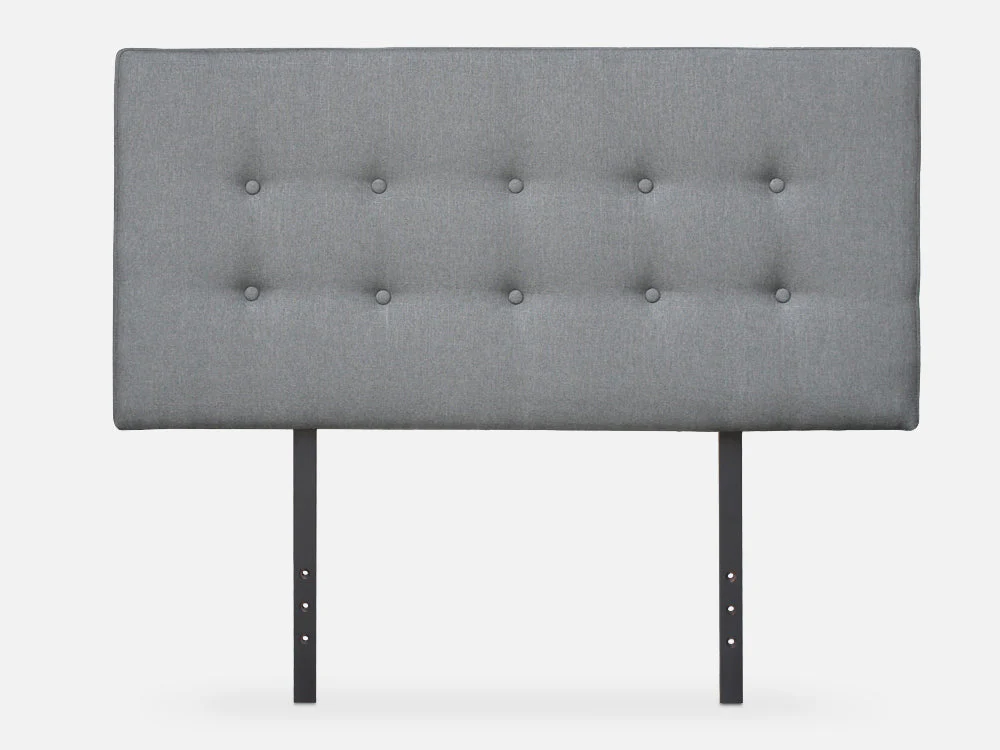 SUSAN DOUBLE Fabric Upholstered Headboard - GREY - Image 5