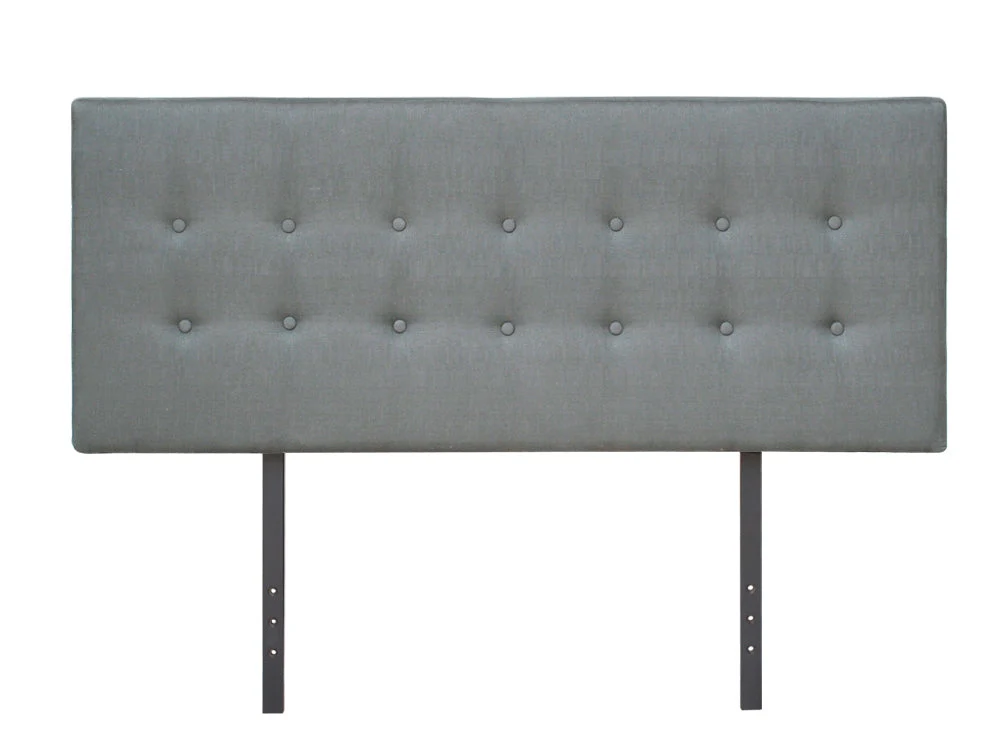SUSAN KING Fabric Upholstered Headboard - GREY - Image 3