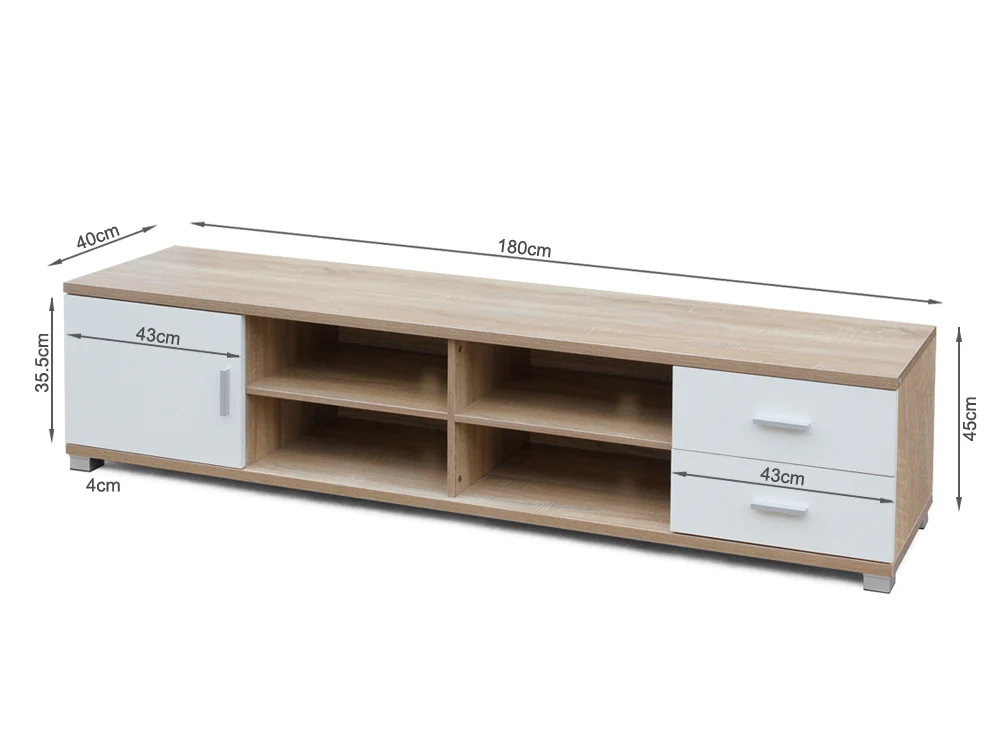 TAAL 1.8M Entertainment Unit - OAK - Image 5
