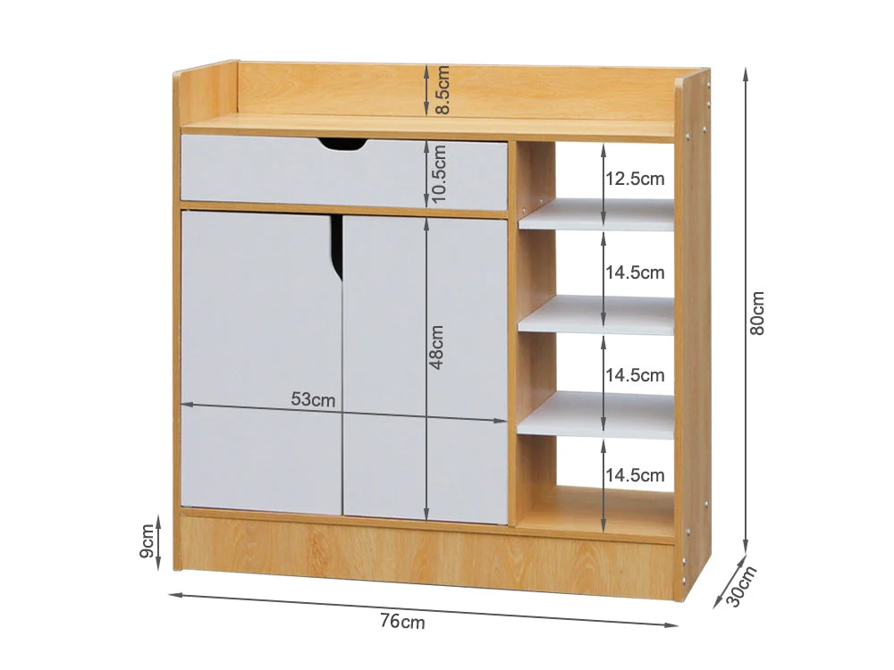 TAHOE Shoe Rack Storage Shelf - MAPLE - Image 8