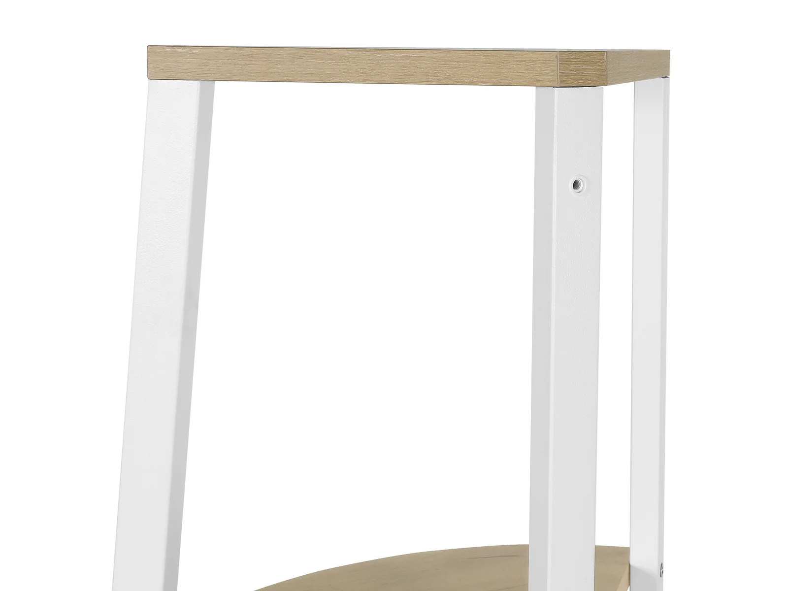 TAI 4 Tier Wooden Corner Bookshelf - OAK+WHITE - Image 6