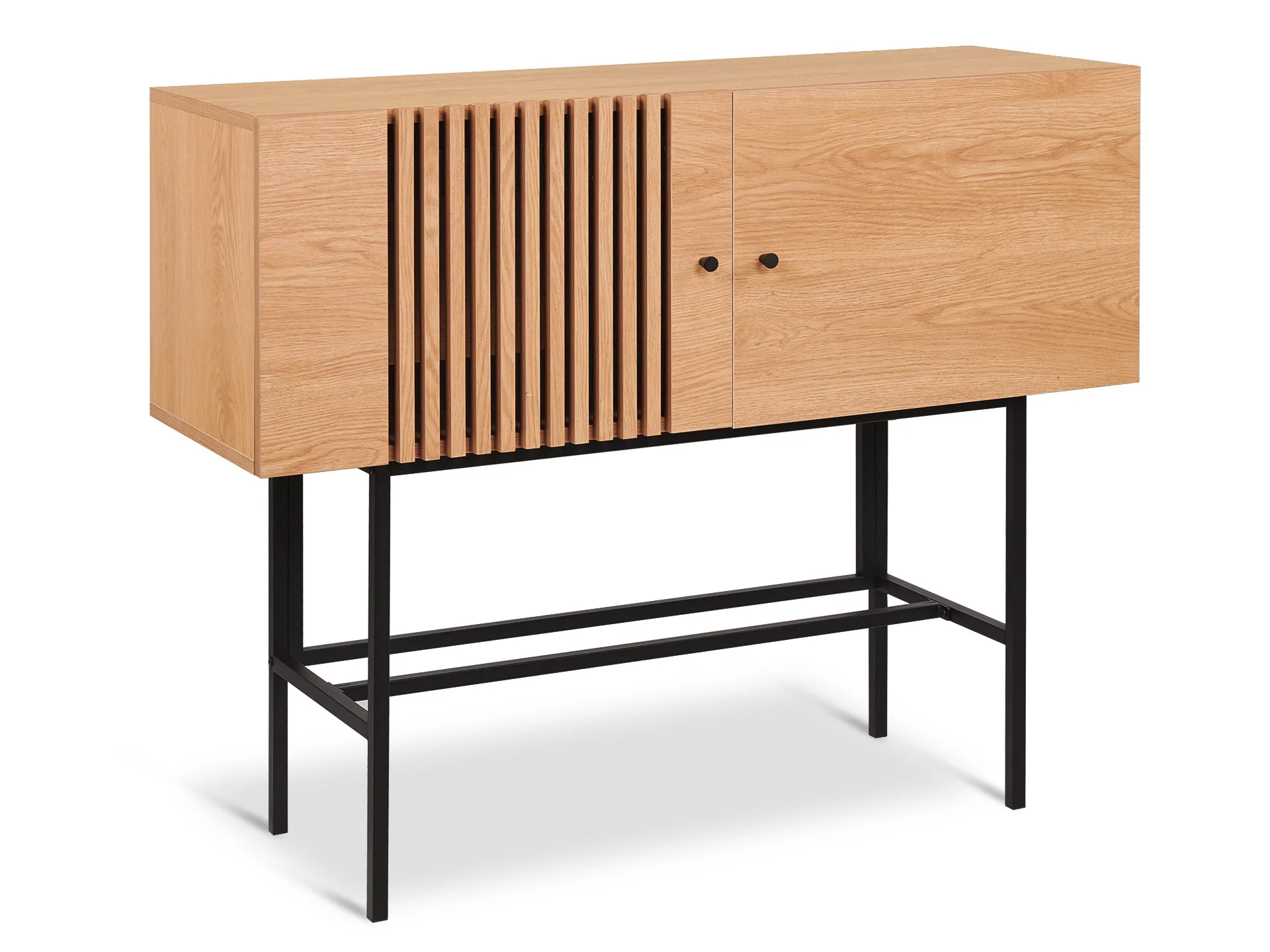 Tarkine 1.2m Wooden Buffet Sideboard - Oak - Image 2