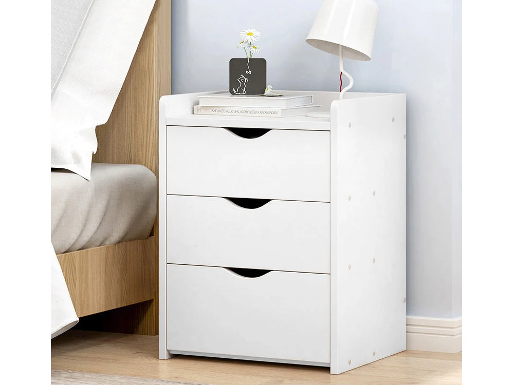 THEO Bedside Table - WHITE