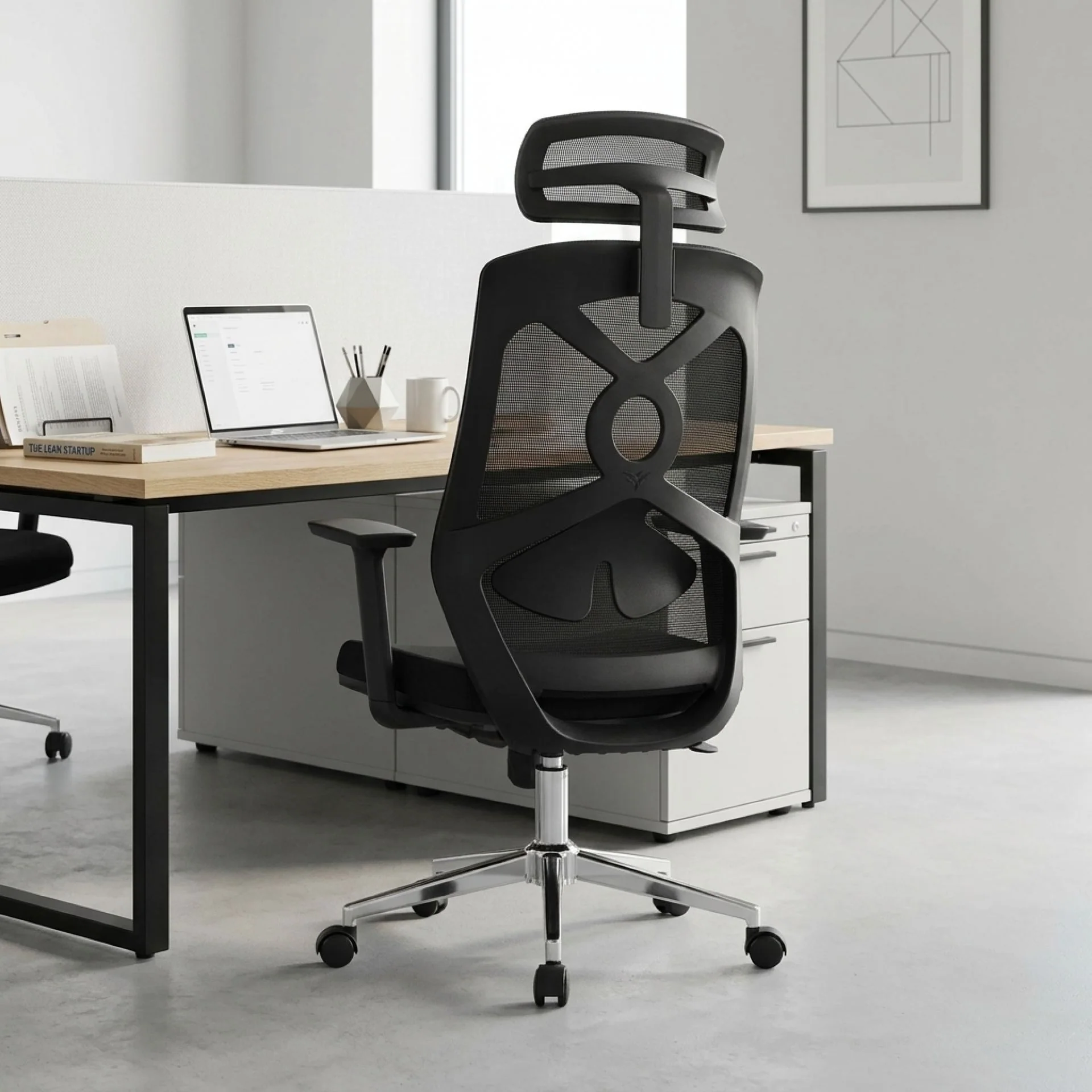 Theo Office Chair - Black - Image 2