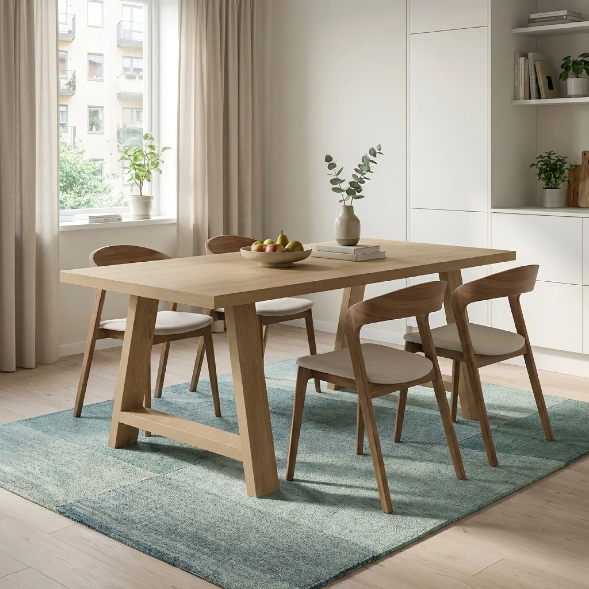 Tommie Dining Table Rectangle 180x85.5cm - Oak - Image 3