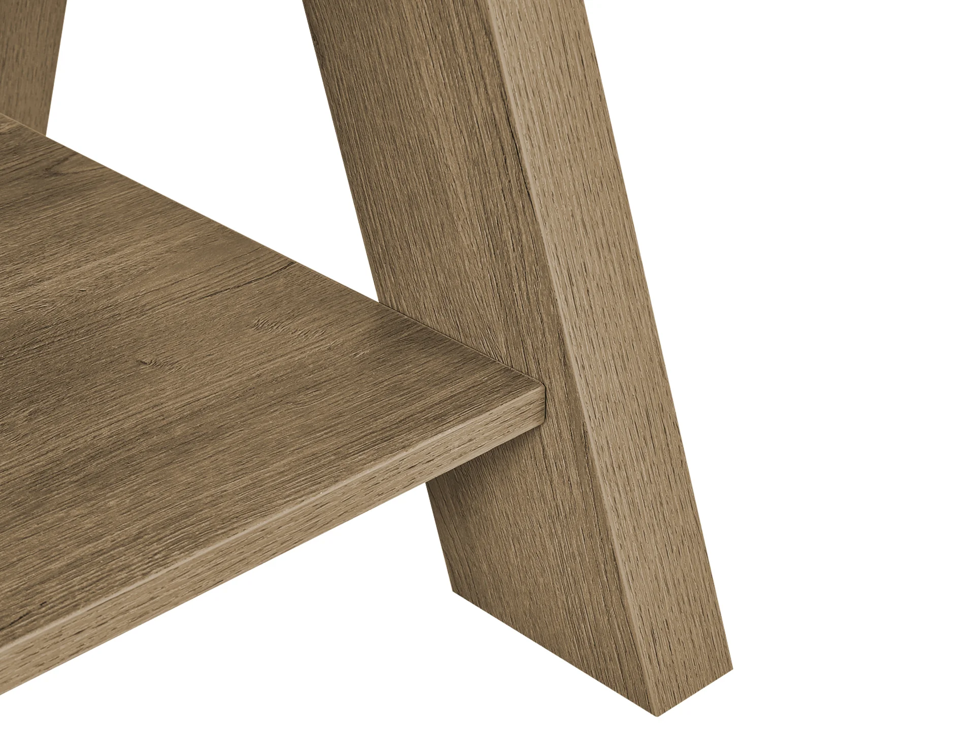 TOMMIE Square Coffee Table Side Table - CEMENT + OAK - Image 7