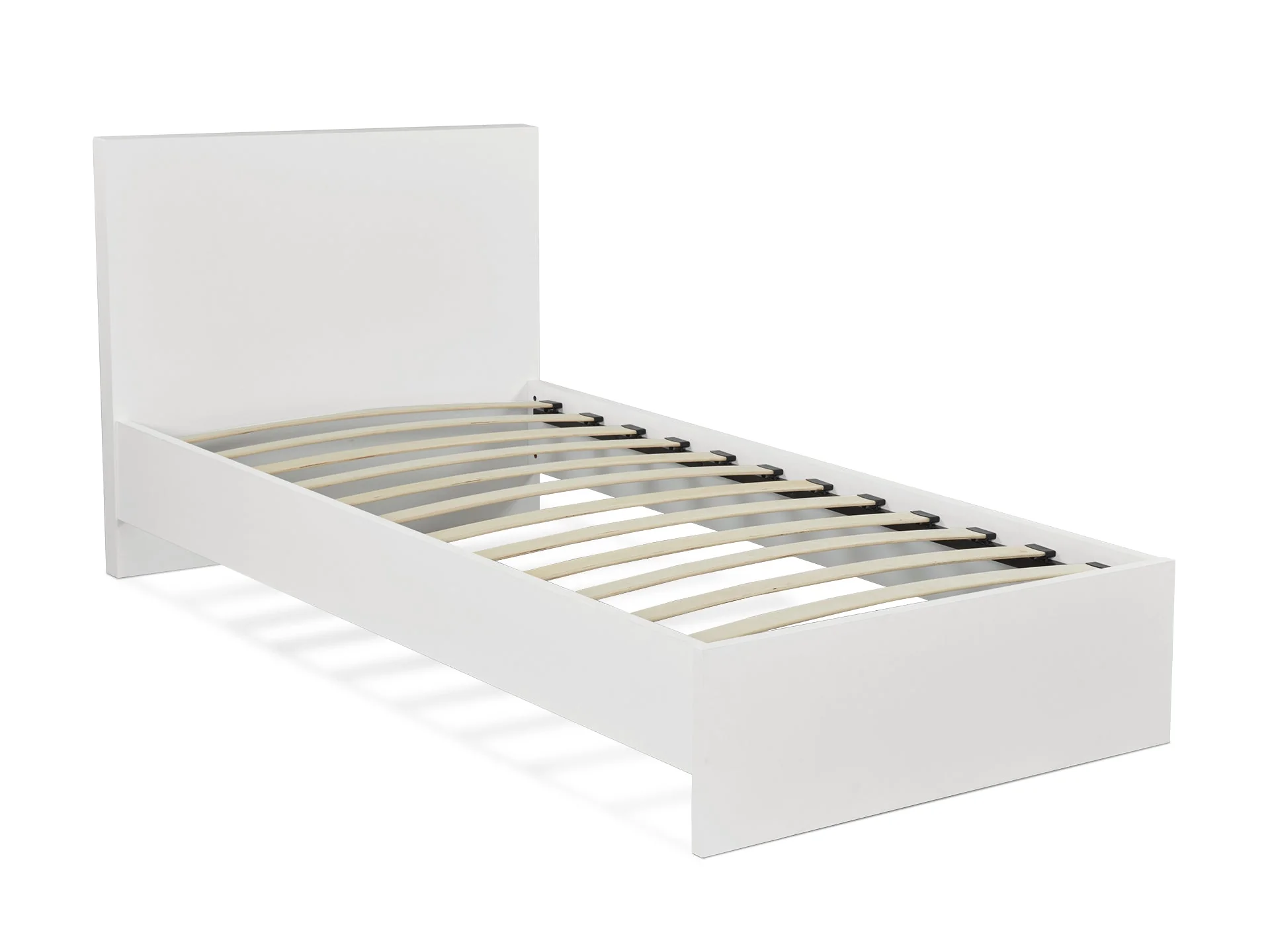 TONGASS Single Wooden Bed - WHITE - Image 3