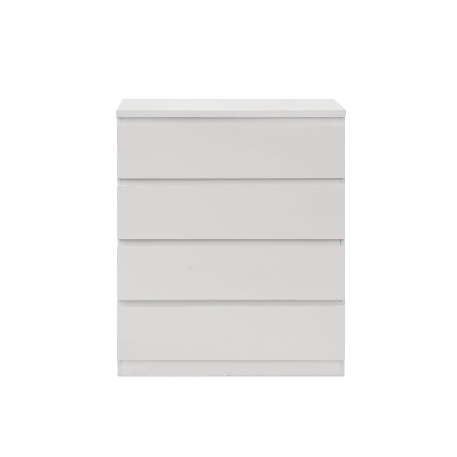 Tongass Wooden Tallboy 4 Drawers - White - Image 7