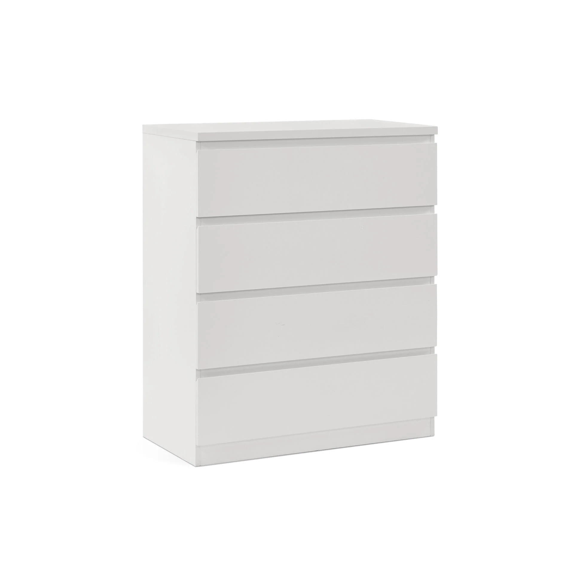 Tongass Wooden Tallboy 4 Drawers - White - Image 8