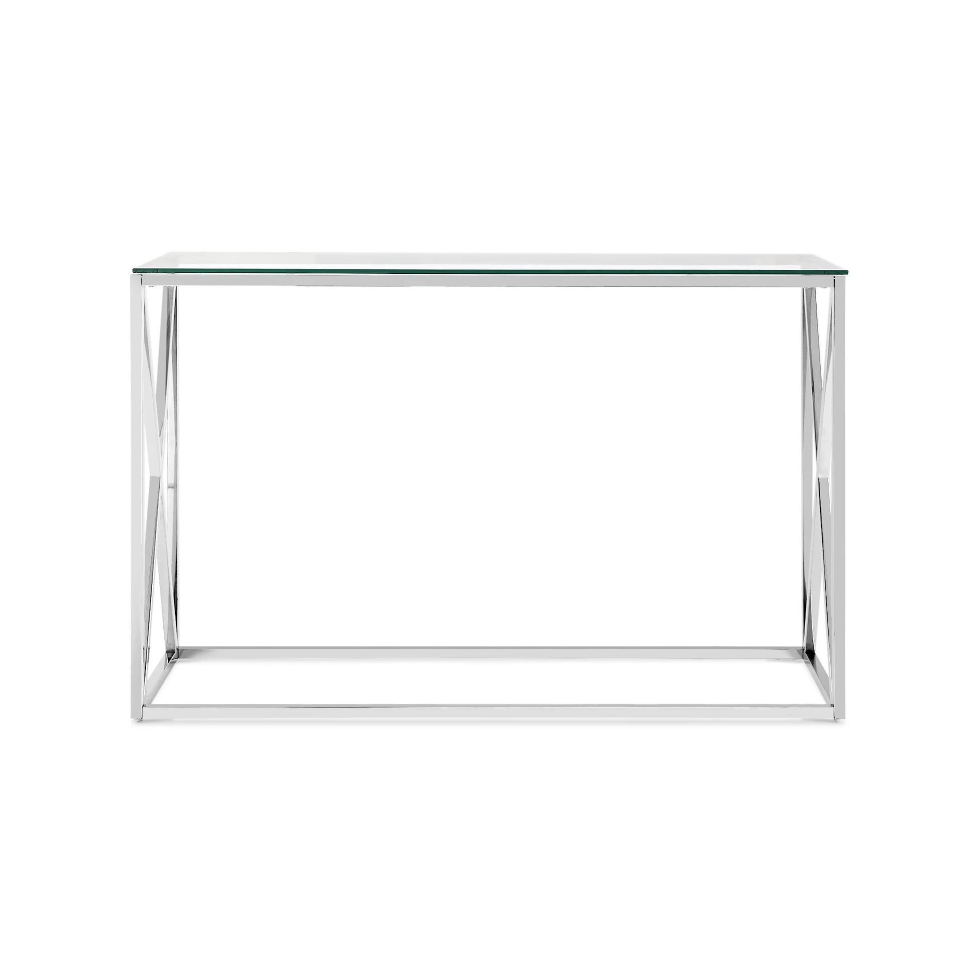 Tony Tempered Glass Rectangular Console Table - Image 8