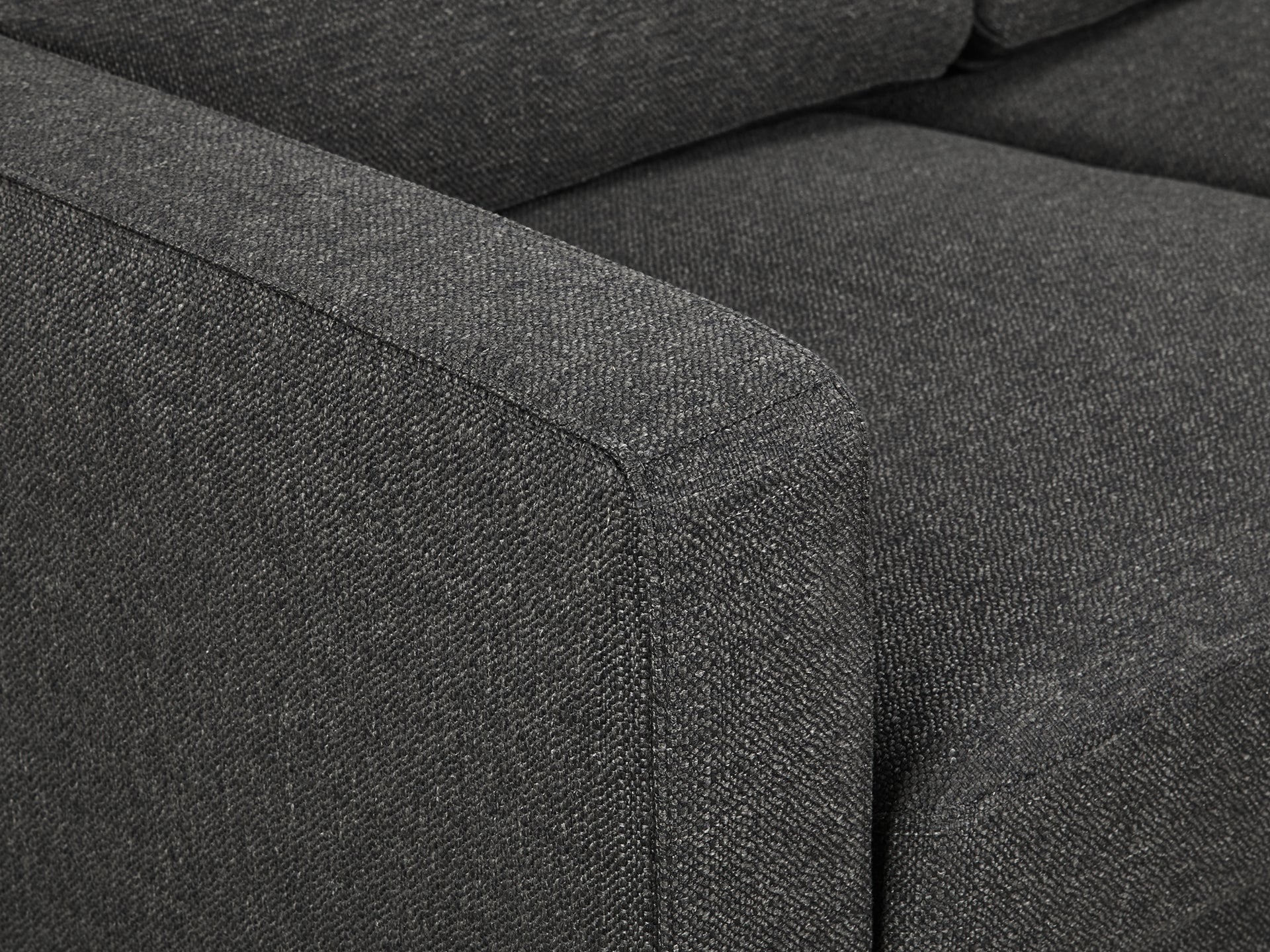 TORONTO 2 Seater Fabric Sofa - DARK GREY - Image 5