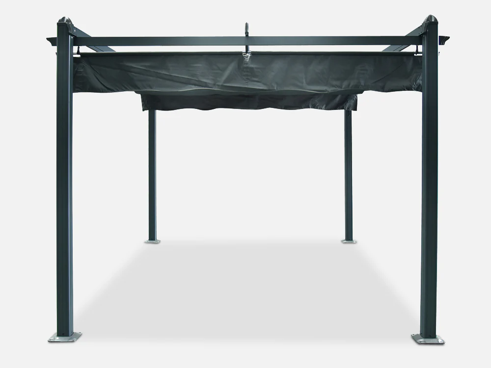 ToughOut Aluminium Pergola with Retractable Canopy 3x3M - Image 17