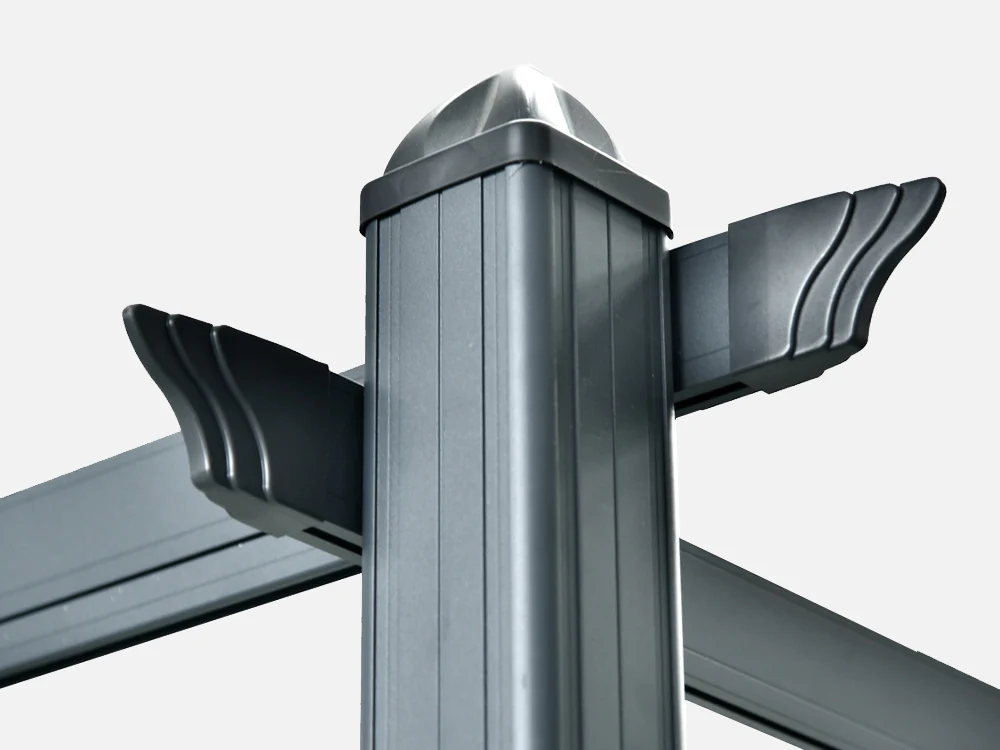 ToughOut Aluminium Pergola with Retractable Canopy 4x3M - Image 3