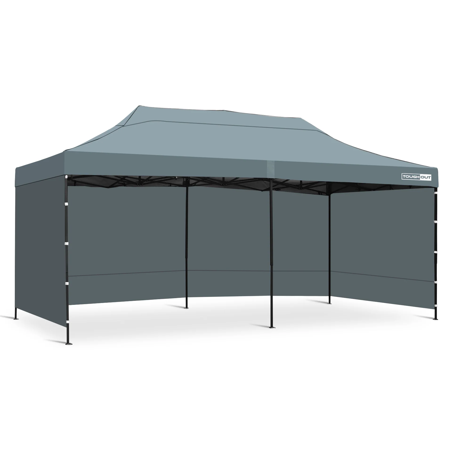 Toughout Breeze Gazebo with 3 Side Walls 3x6m - Grey - Image 10