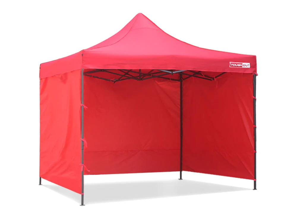 TOUGHOUT Breeze Gazebo RED 3x3M with 3 Side Walls - Image 2