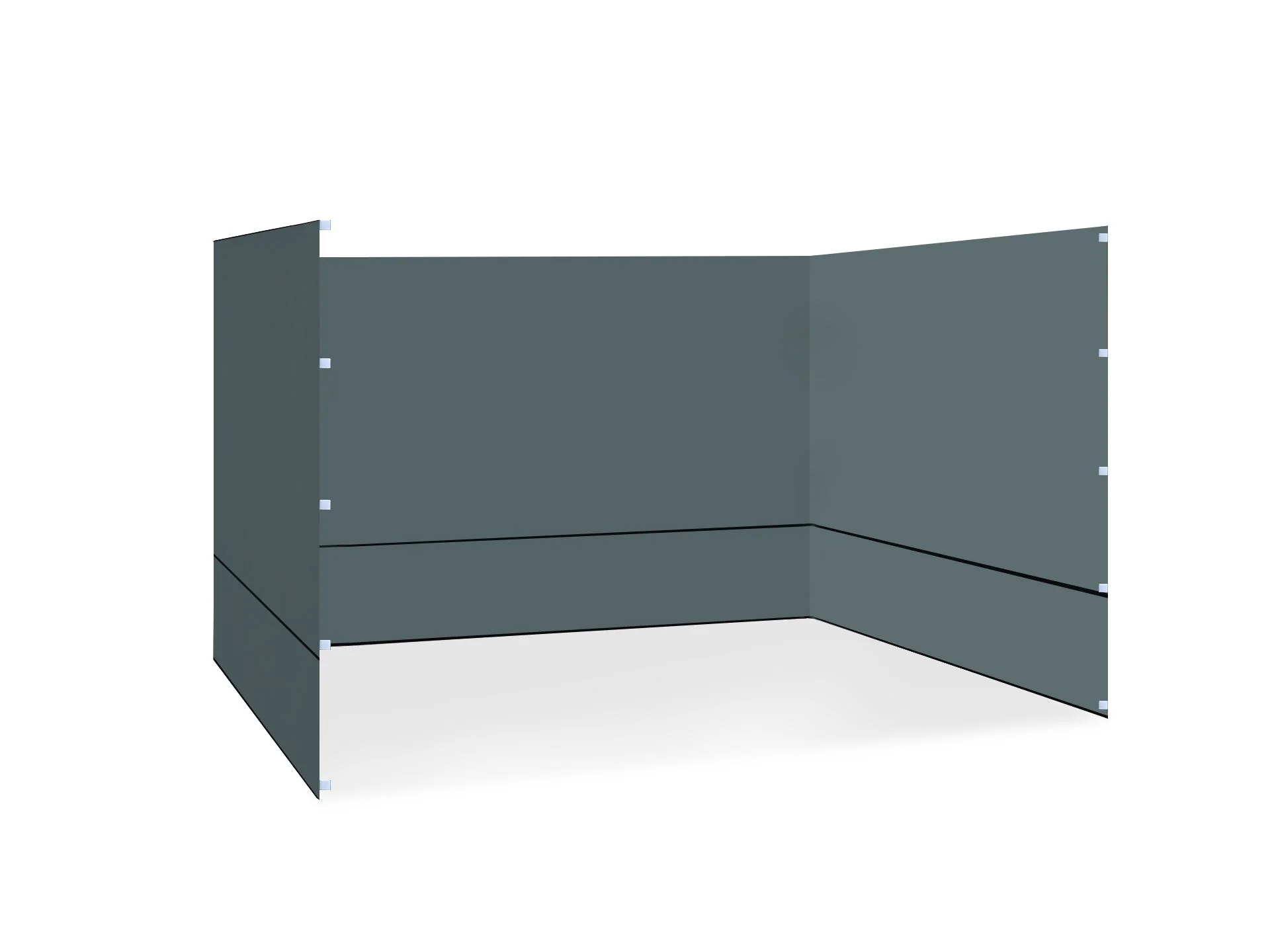 Toughout Breeze Gazebo Side Wall 3x3m - Grey - Image 2
