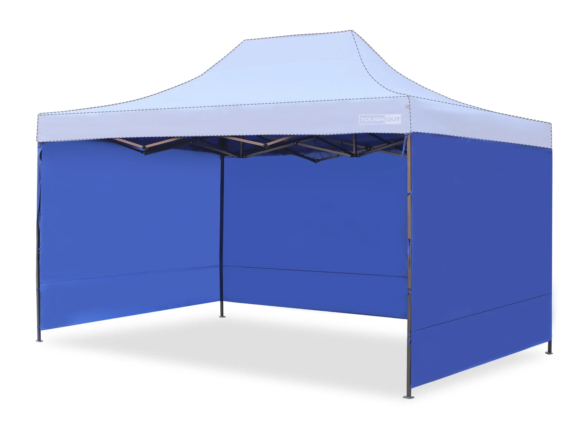 Toughout Breeze Gazebo Side Wall 3x4.5m - Blue - Image 3