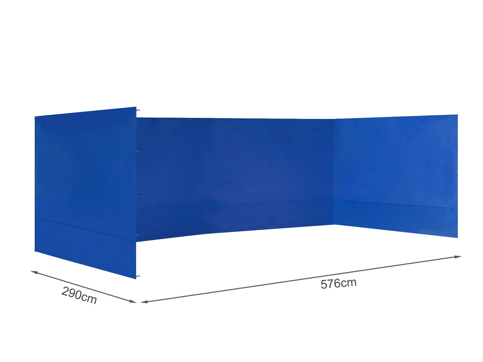 Toughout Breeze Gazebo Side Wall 3x6m - Blue - Image 5