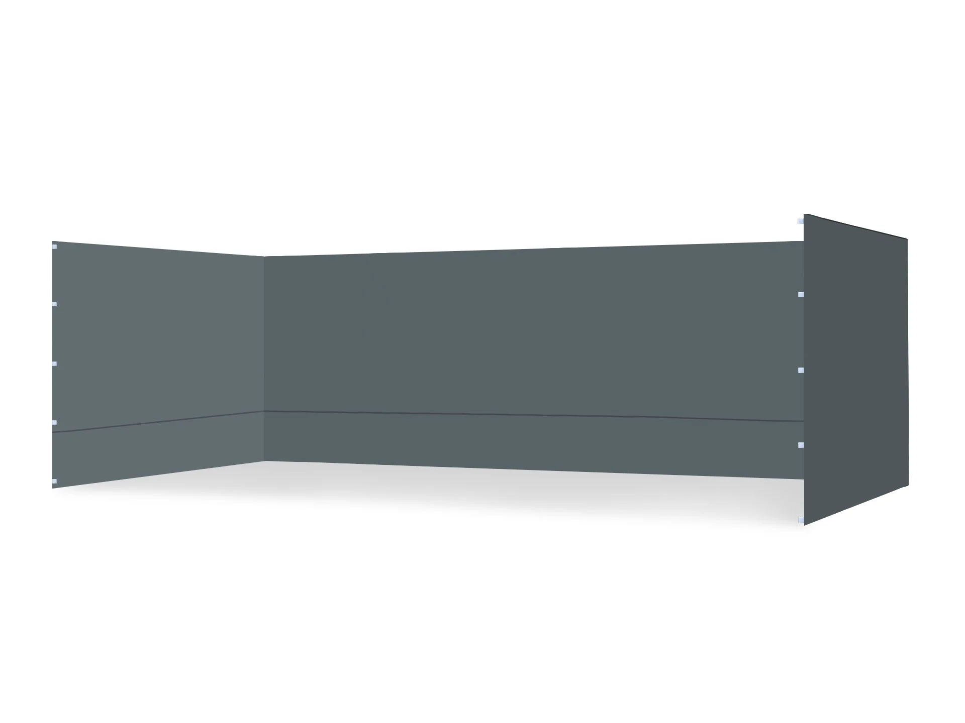 Toughout Breeze Gazebo Side Wall 3x6m - Grey - Image 4