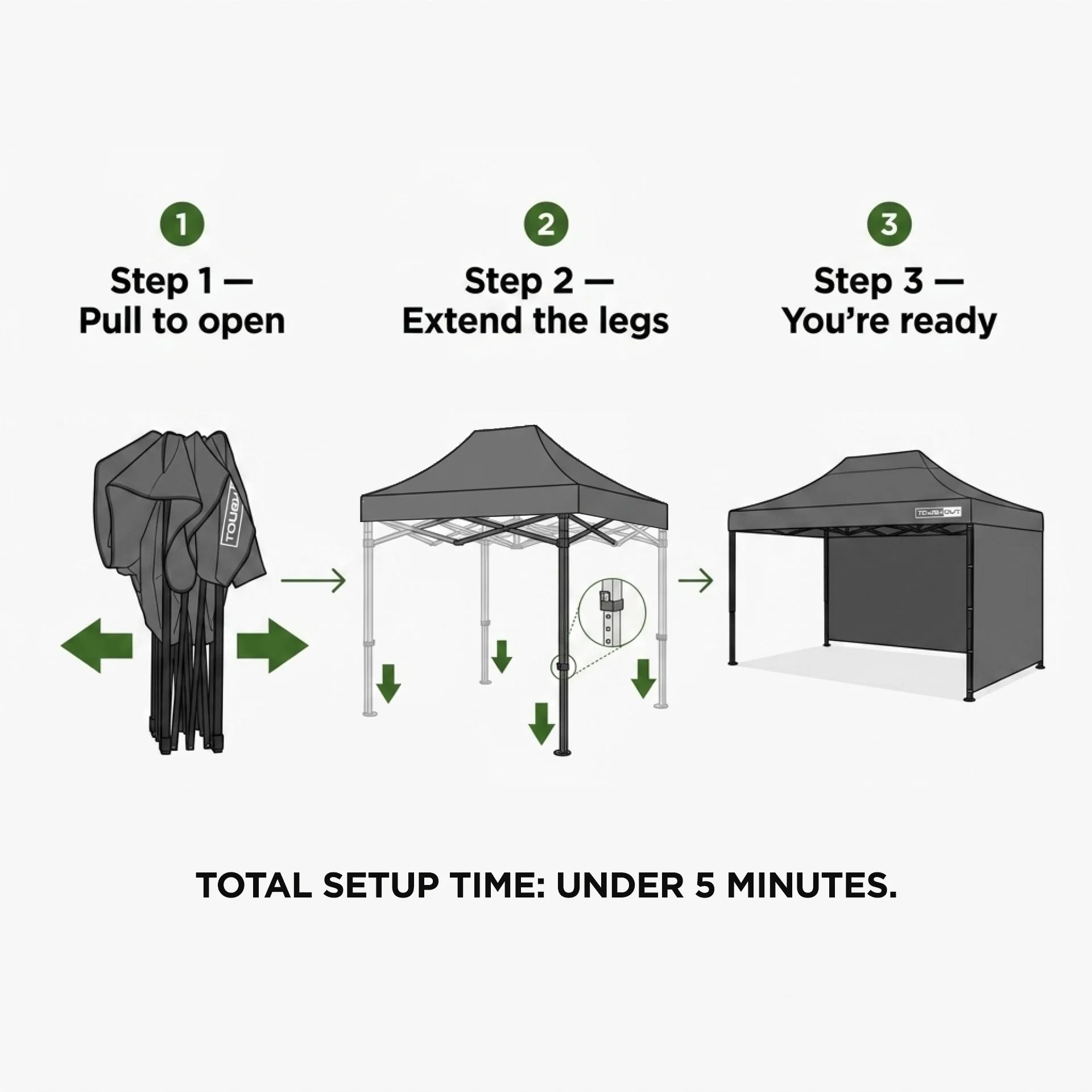 Toughout Breeze Gazebo 3 x 4.5m - White - Image 5