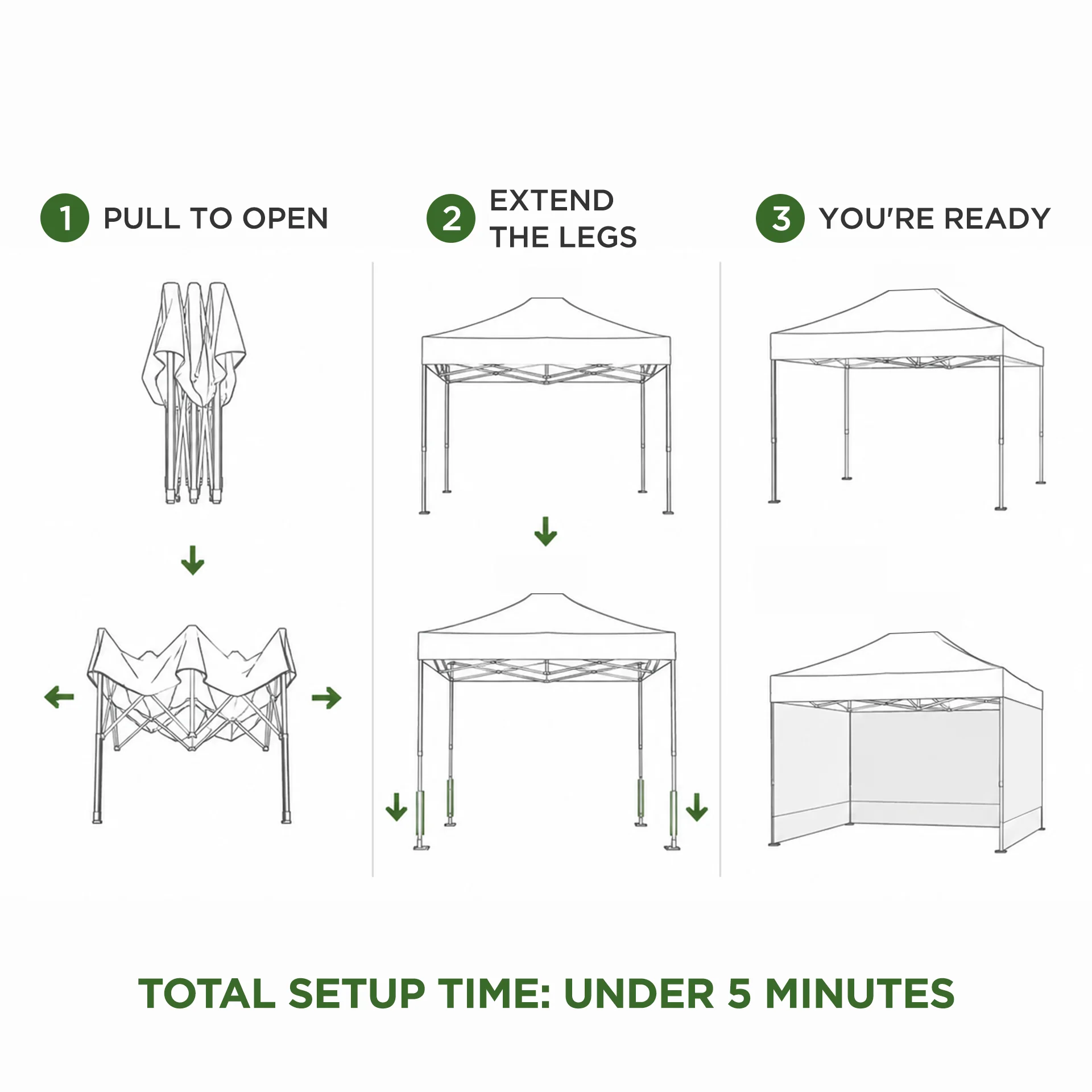 Toughout Breeze Gazebo 3 x 6m - White - Image 5