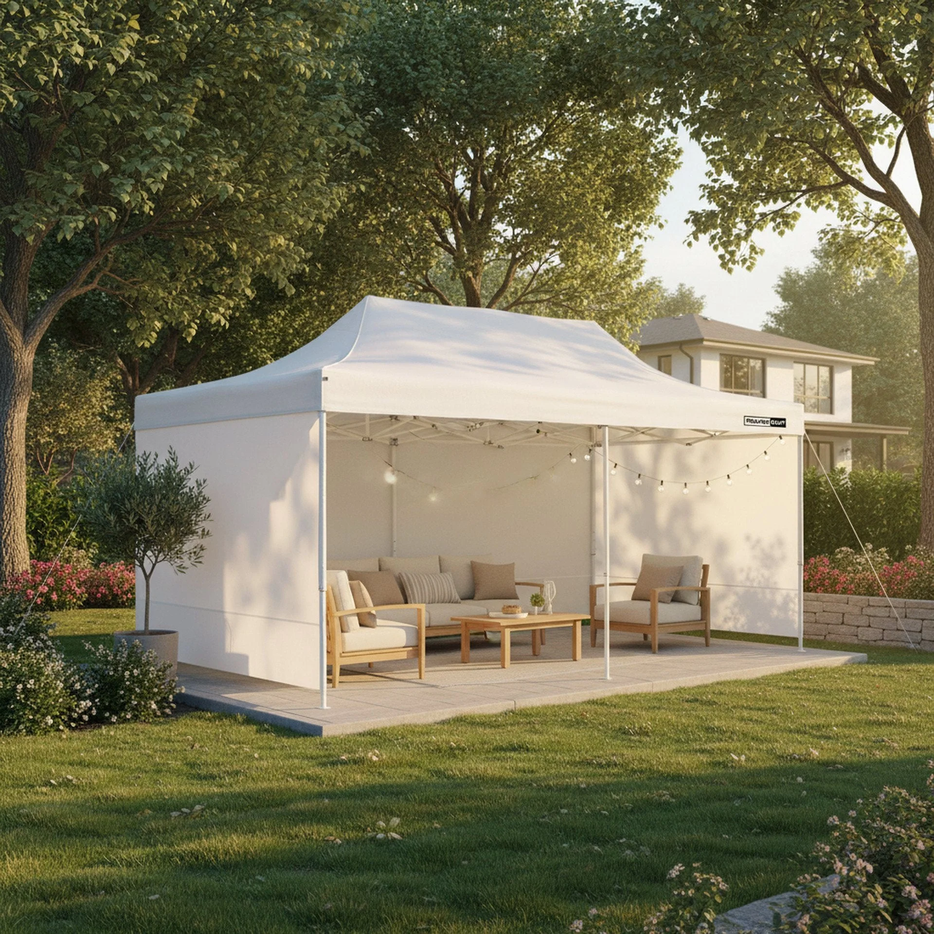 Toughout Breeze Gazebo 3 x 6m - White - Image 8