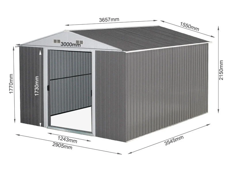 ToughOut Garden Shed 10.3m2 - 3.6M X 3M - Image 3