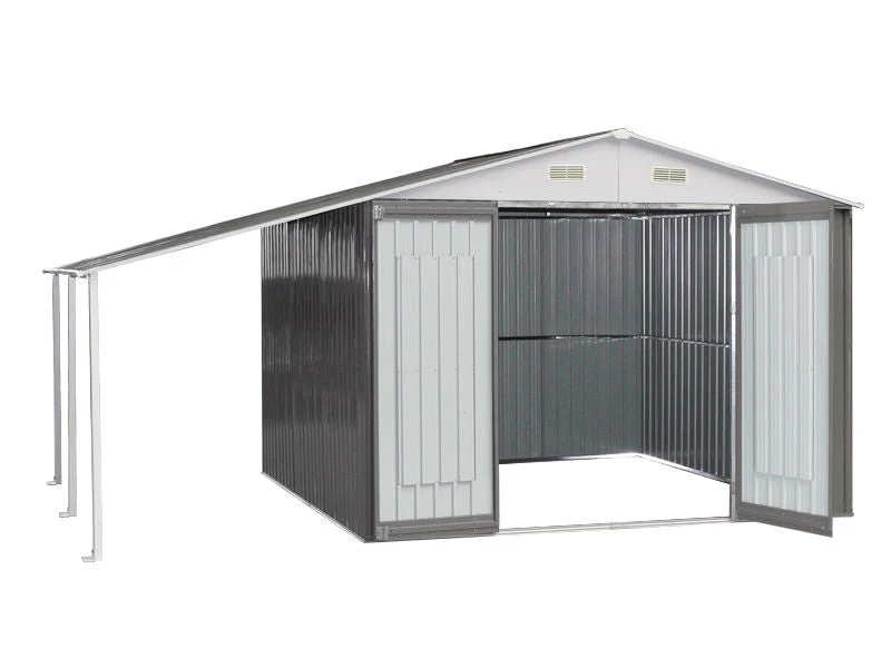 ToughOut Garden Shed GREY 14'x13' ft - 4.41M x 3.02M x 2.23M - Image 3