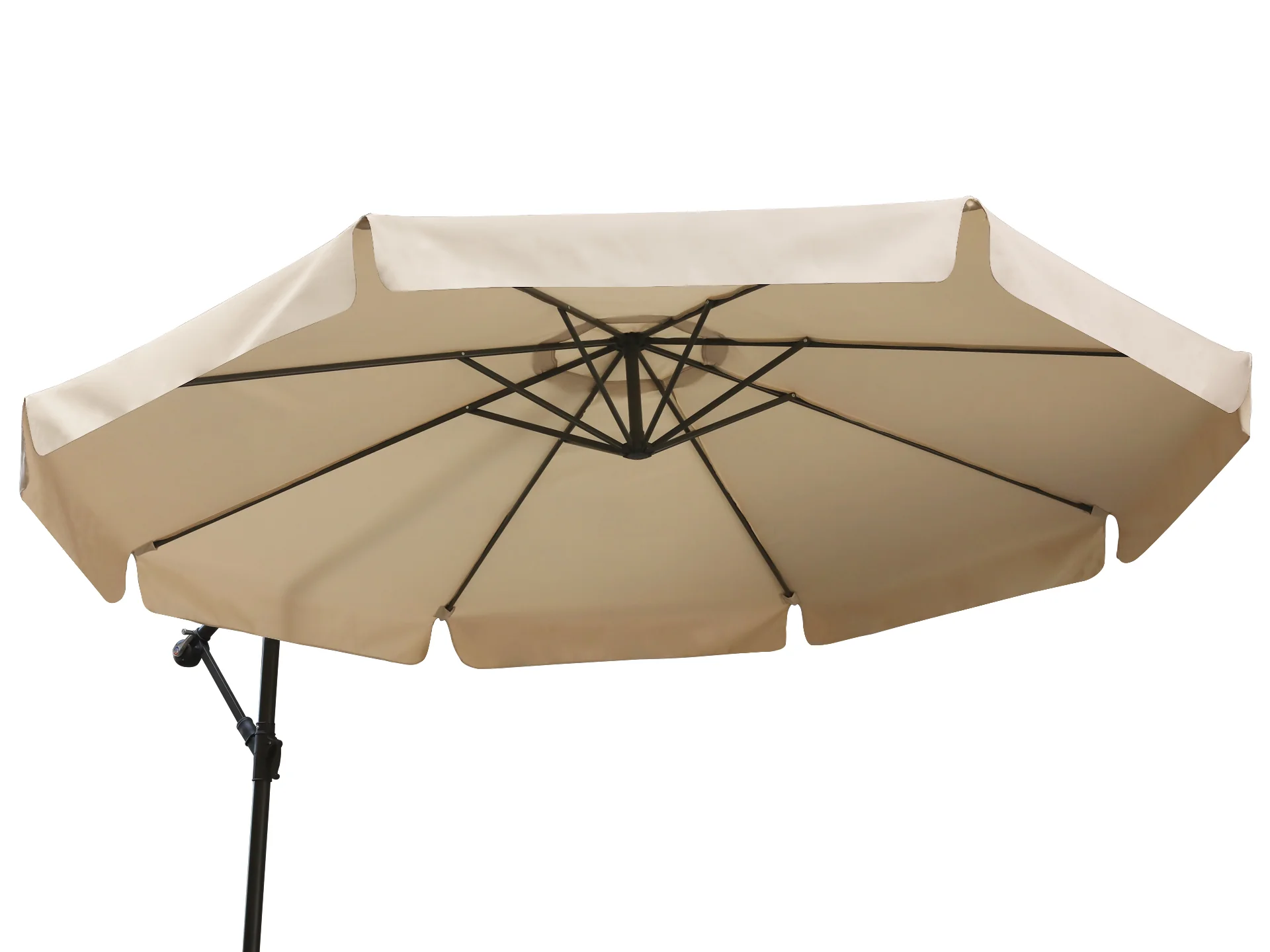 Toughout Puriri Outdoor Cantilever Umbrella 3m - Khaki - Image 5