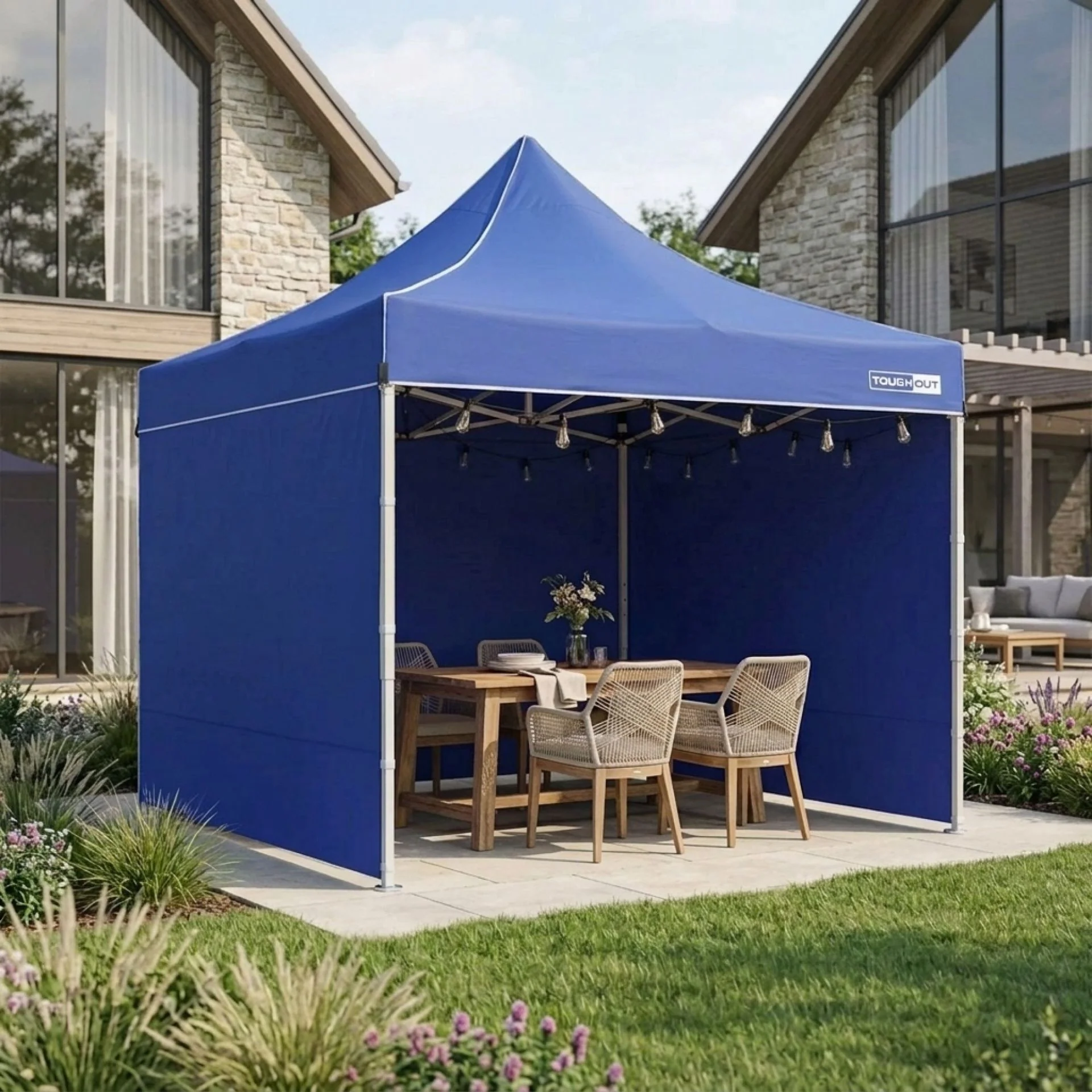 Toughout Thunderstorm Gazebo 3 x 3m - Blue - Image 8