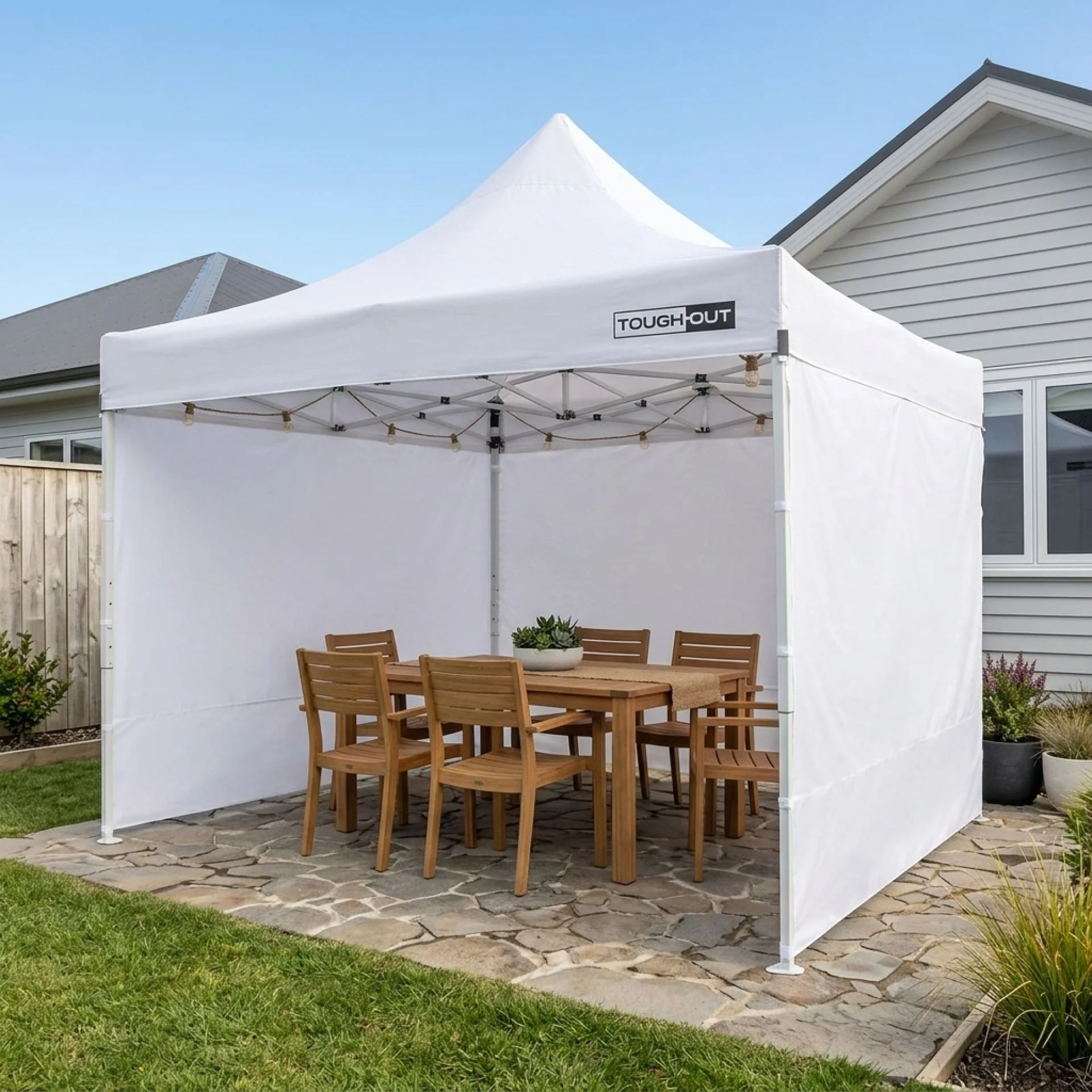 Toughout Thunderstorm Gazebo 3 x 3m - White - Image 10