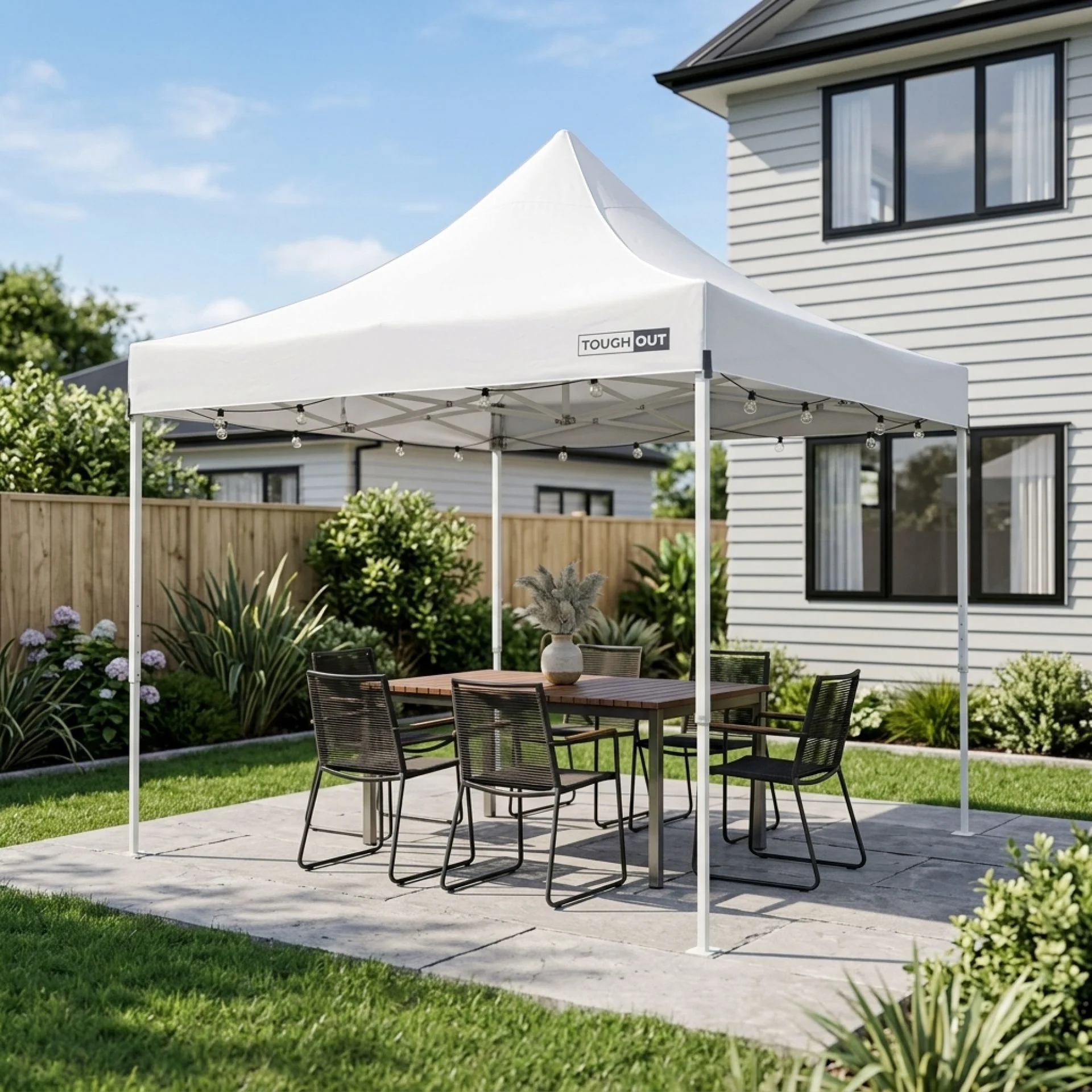 Toughout Thunderstorm Gazebo 3 x 3m - White - Image 8