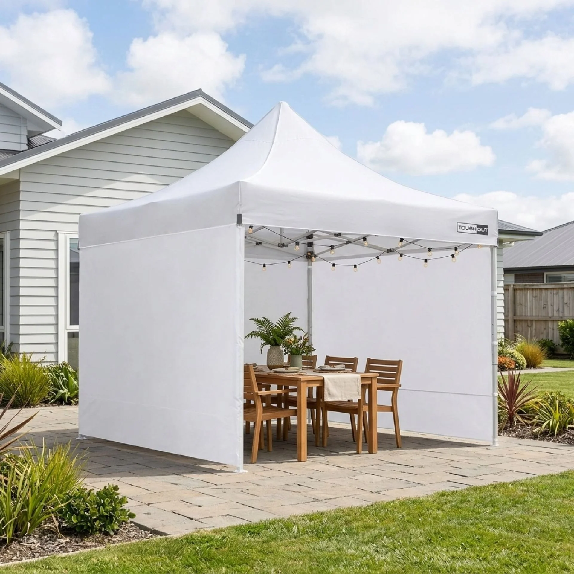 Toughout Thunderstorm Gazebo 3 x 3m - White - Image 9