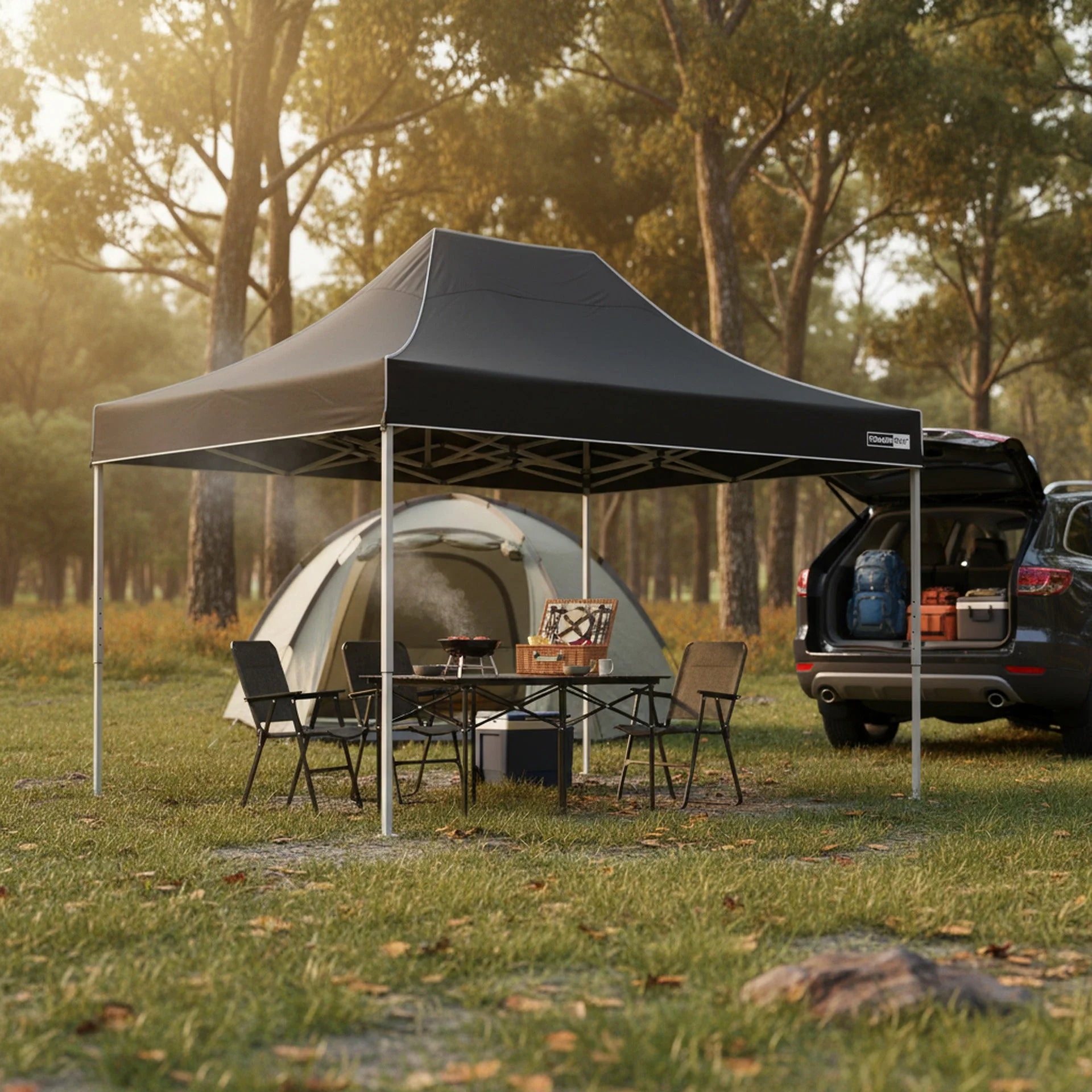 Toughout Thunderstorm Gazebo 3x4.5m - Black - Image 9
