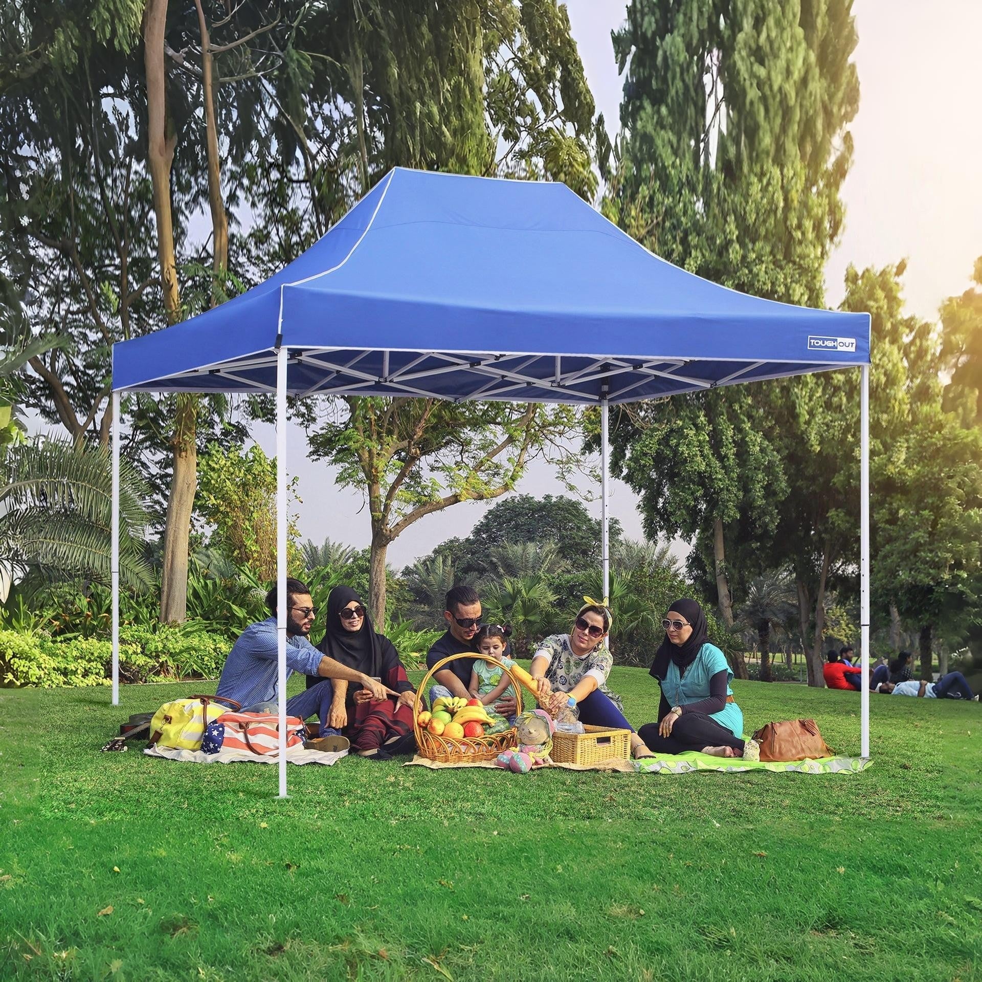 Toughout Thunderstorm Gazebo 3 x 4.5m - Blue - Image 9