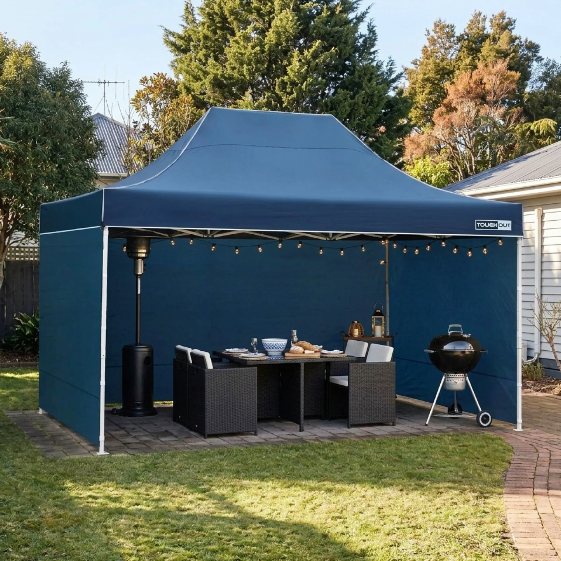 Toughout Thunderstorm Gazebo 3 x 4.5m - Navy - Image 8