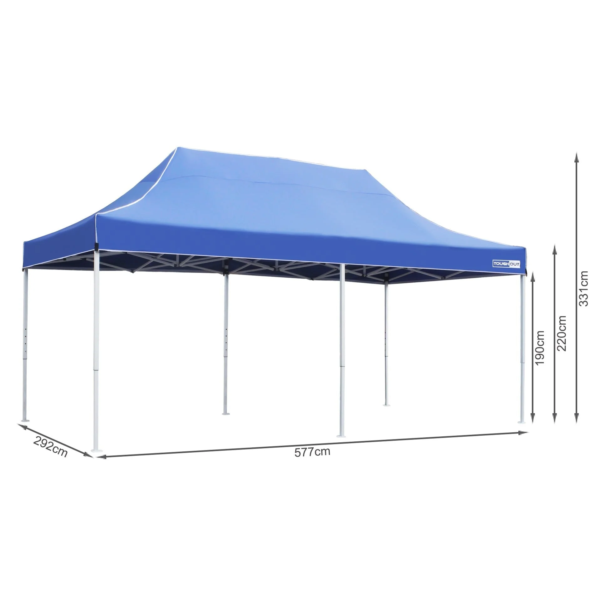 Toughout Thunderstorm Gazebo 3 x 6m - Blue - Image 16