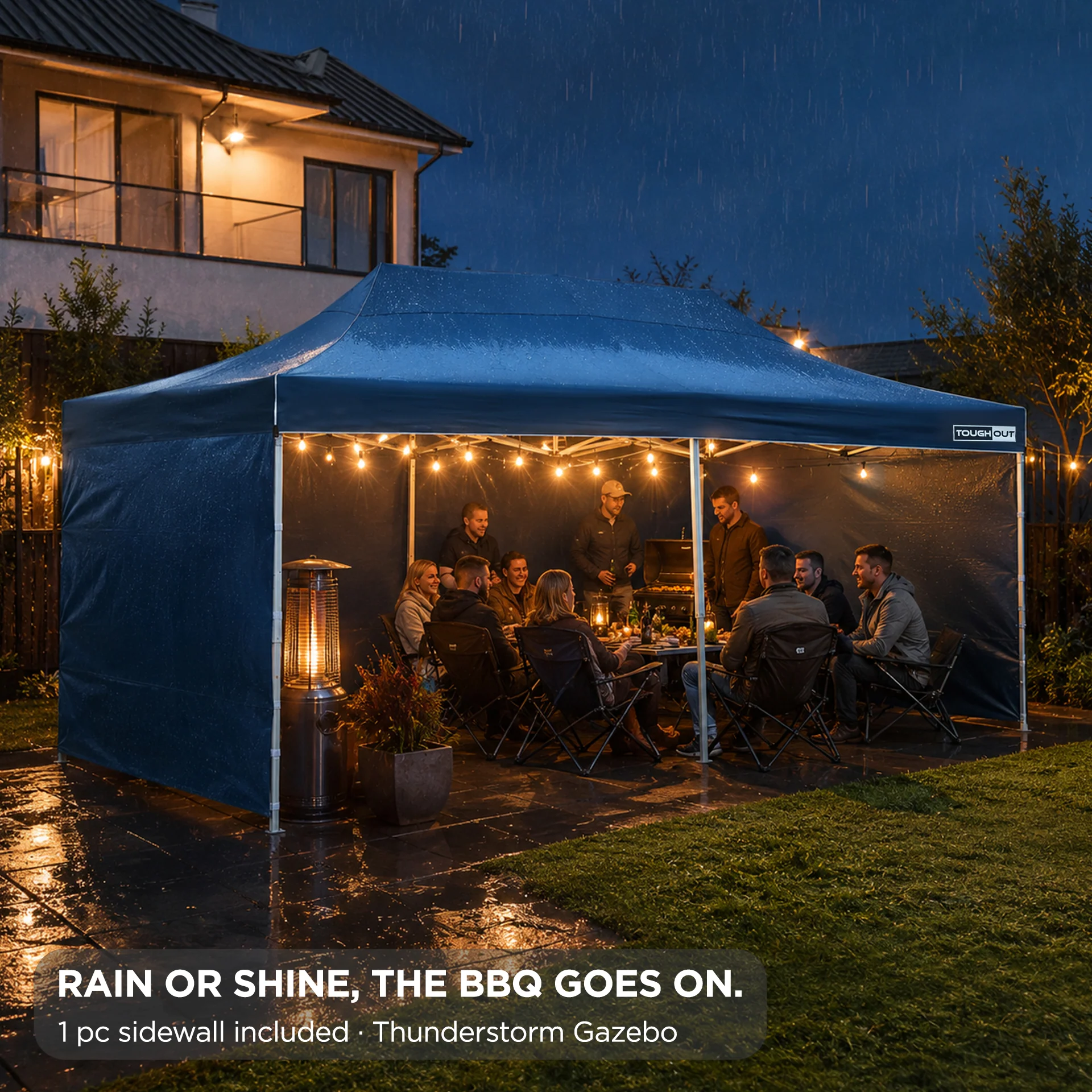 Toughout Thunderstorm Gazebo 3 x 6m - Navy - Image 2