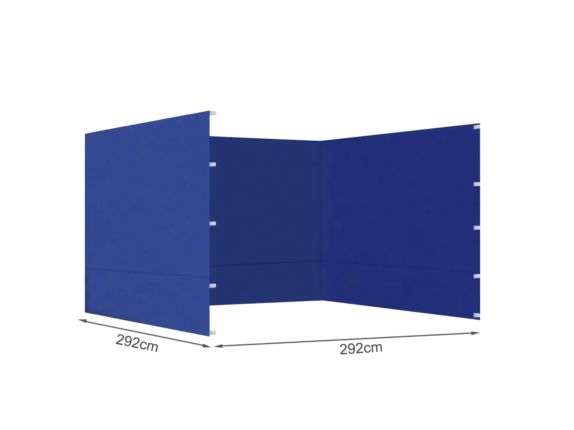 Toughout Thunderstorm Gazebo Side Wall 3x3m - Blue - Image 5