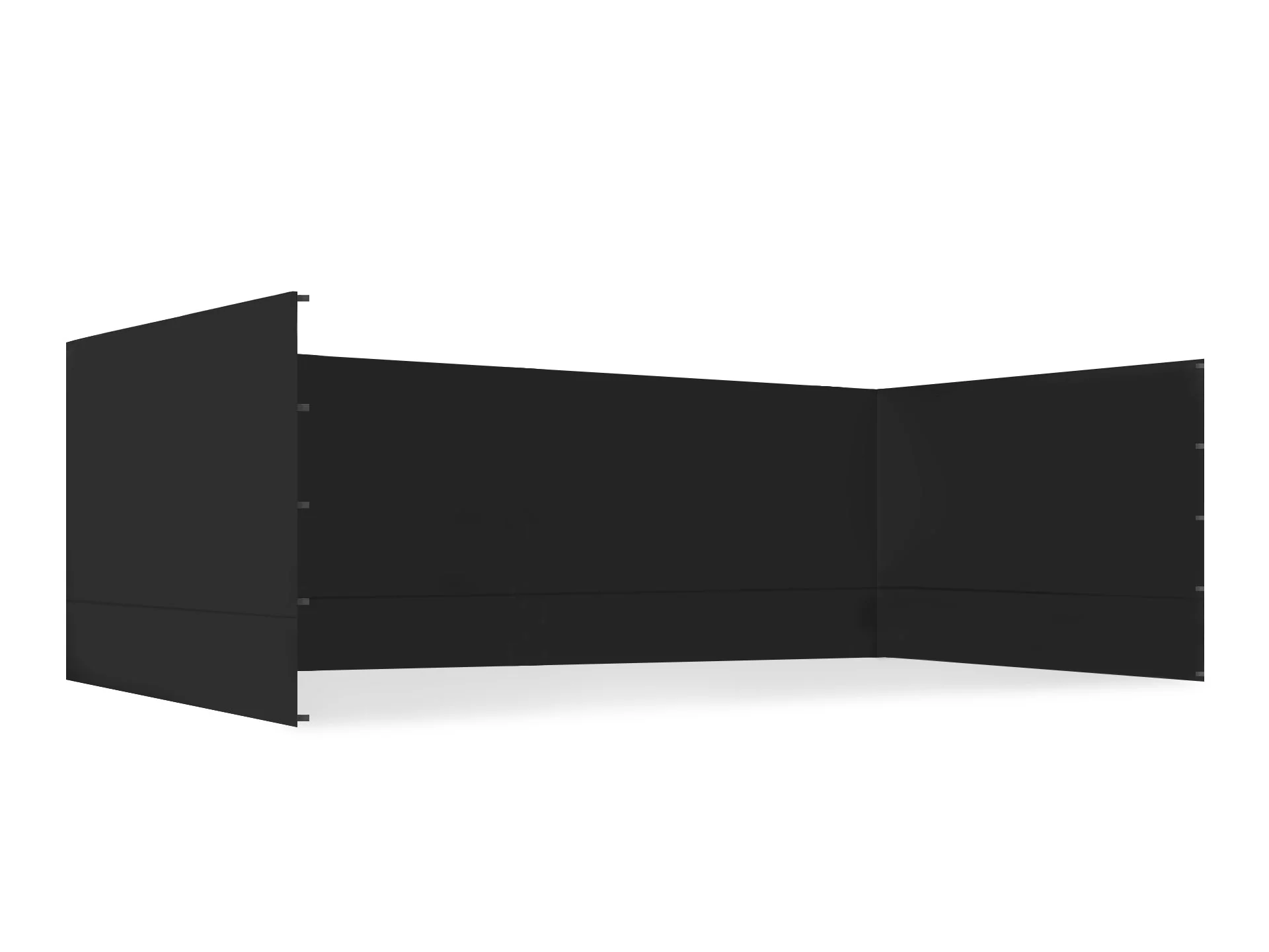 Toughout Thunderstorm Gazebo Side Wall 3x6m - Black - Image 2