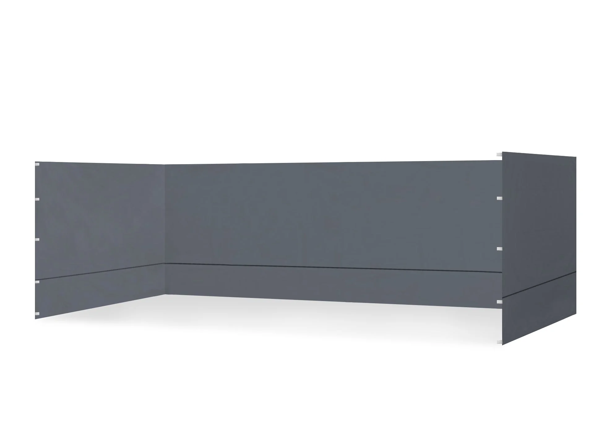 Toughout Thunderstorm Gazebo Side Wall 3x6m - Grey - Image 4