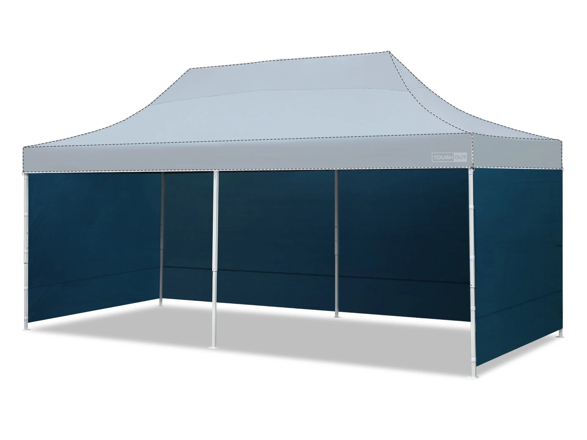 Toughout Thunderstorm Gazebo Side Wall 3x6m - Navy - Image 3