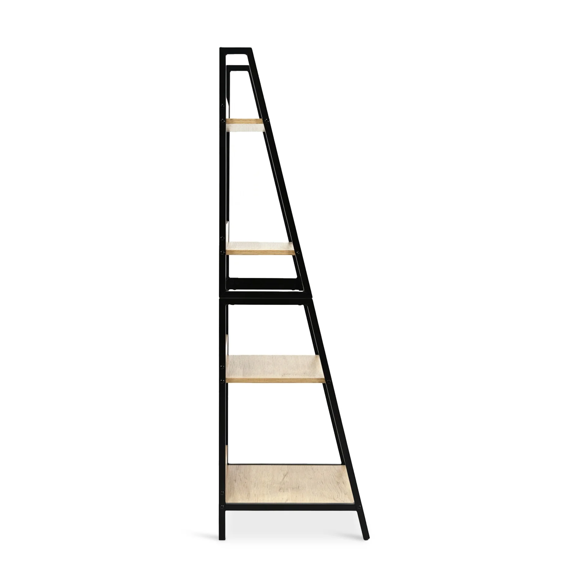 Trestle 4 Tier Ladder Storage Shelf - Oak - Image 8